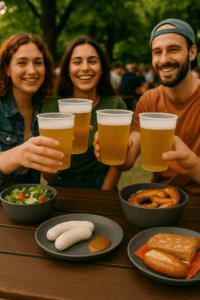 Becher und Geschirr Biergarten